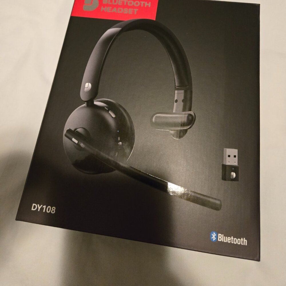 Wireless Headset with Mic for Work, Bluetooth 5.3 Headsets with AI Noise Cancell